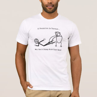 T-shirt Le chimpanzé exprime l'homme en vers