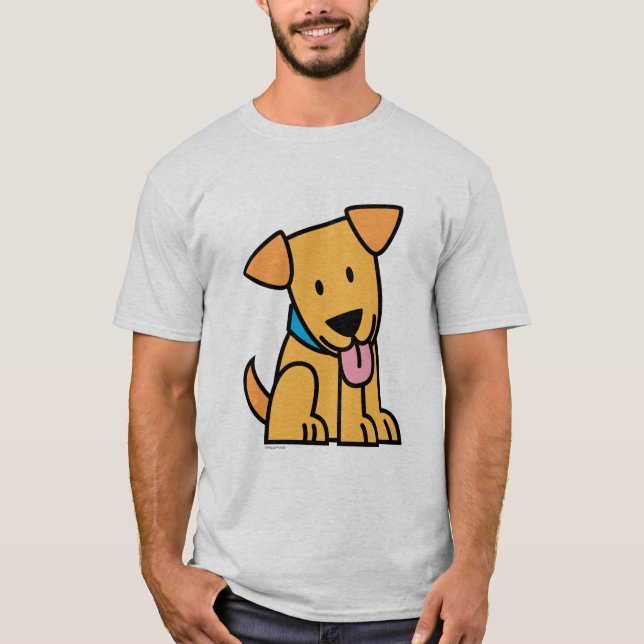 T-shirt Le chiot de labrador retriever reposent le chiot (Devant)