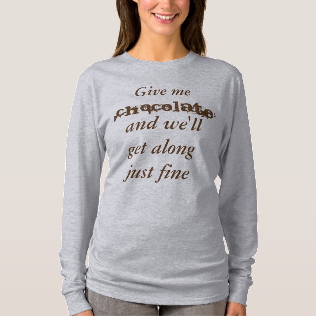T-shirt Le chocolat subsistent (Devant)