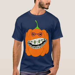T-shirt Le Citrouille d'Halloween face à l'horreur orthod