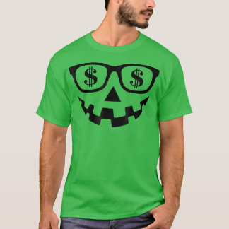 T-shirt Le Citrouille d'Halloween Jack-o'-lantern Eyelashe