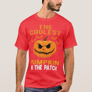 T-shirt Le Citrouille Le Plus Cool Dans Le Patch Halloween
