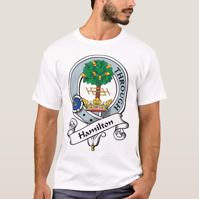 T-shirt Le clan de Hamilton Badge (Devant)