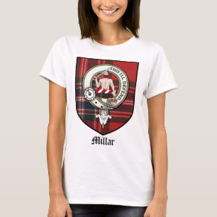 T-shirt Le clan de Millar Crest le tartan d'insigne