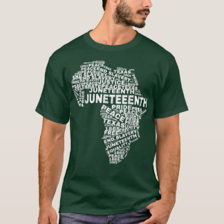 T-shirt Le Cloud Mondial De L'Afrique Du 11° Junte Célèbre