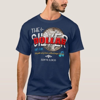 T-shirt Le club de blues Dollar Argent est en détresse