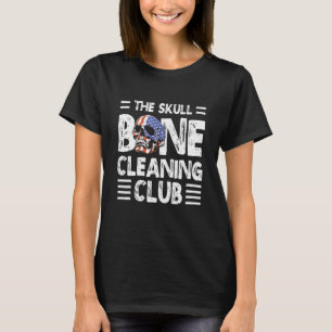 T-shirt Le Club de Nettoyage d'Os de Crâne Taxidermie Taxi