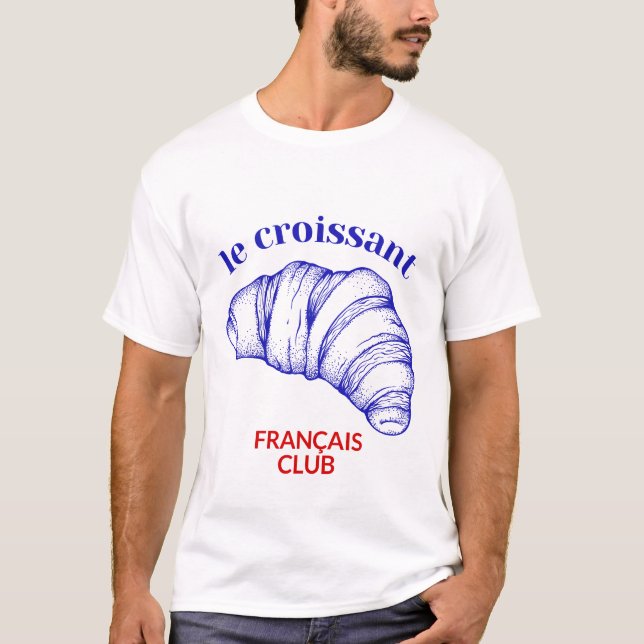 T-shirt Le club des croissants (Devant)
