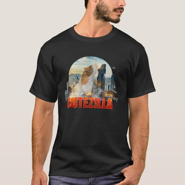 T-shirt Le cobaye drôle et mignon est sauvage à Noël 1 (Devant)