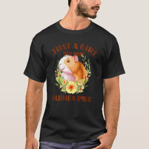 T-shirt Le Cochon De Guinée Juste Une Fille Qui Aime Les C