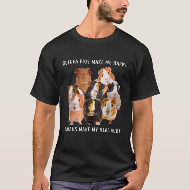 T-shirt Le Cochon De Guinée Me Rendre Heureux Le Cochon De (Devant)