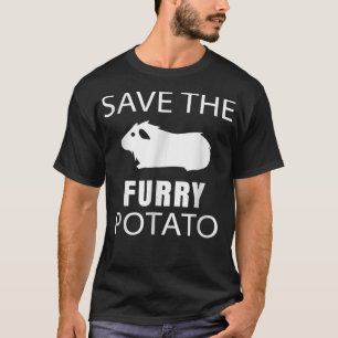 T-shirt Le Cochon De Guinée Sauvez La Pomme De Terre À Feu