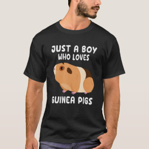 T-shirt Le cochon de Guinée, un garçon qui aime les cochon