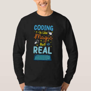 T-shirt Le Codage Est Comme Le Programmeur De Codeur Magiq
