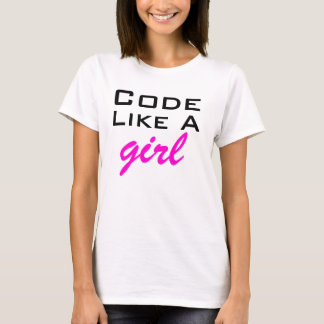 T-shirt Le code aiment une fille