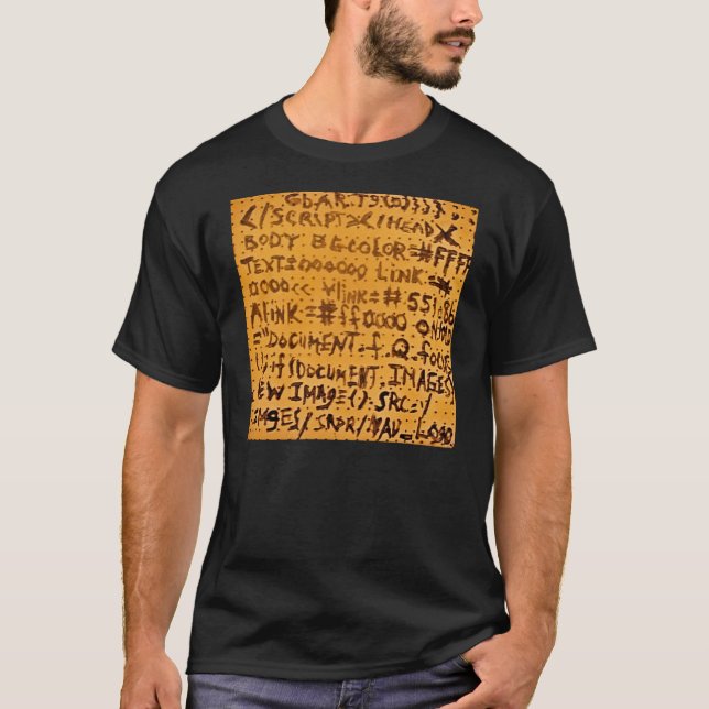 T-SHIRT LE CODE SOURCE D'UN MOTEUR DE RECHERCHE DE SILICON (Devant)