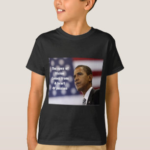 T-shirt Le coeur de passion de Barack Obama