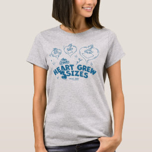 T-shirt Le cœur du Grinch a grandi de 3 tailles