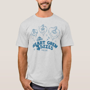 T-shirt Le cœur du Grinch a grandi de 3 tailles
