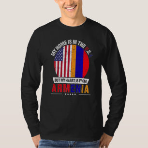 T-shirt Le Coeur Du Patriote Arménien Américain Est D'Armé
