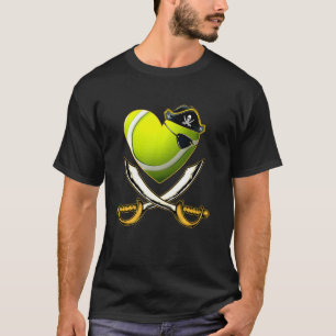 T-shirt Le Coeur Vintage De Tennis Pirate Avec Tee Casquet