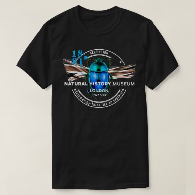 T-shirt Le coléoptère du Musée d'histoire naturelle (Design devant)