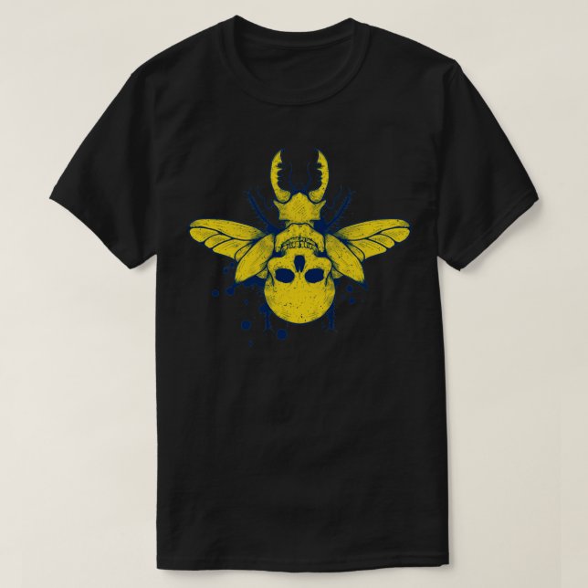 T-shirt Le coléoptère jaune (Design devant)