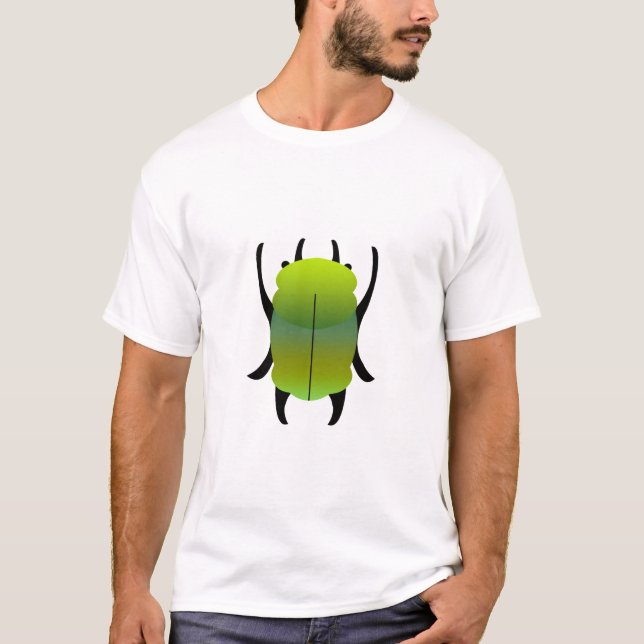 T-shirt Le coléoptère jaune (Devant)