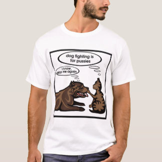 T-shirt le combat de chien est pour des chats