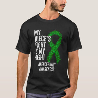 T-shirt Le Combat De Ma Nièce Est Ma Lutte Contre L'Anencé