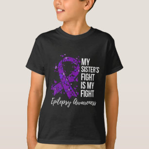 T-shirt Le combat de ma soeur est ma lutte contre l’épilep