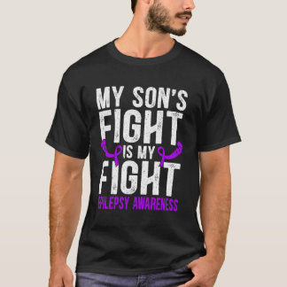T-shirt Le Combat De Mon Fils Est Mon Soutien De Lutte Con