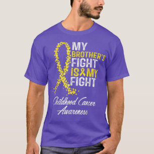 T-shirt Le combat de mon frère est ma lutte contre le canc