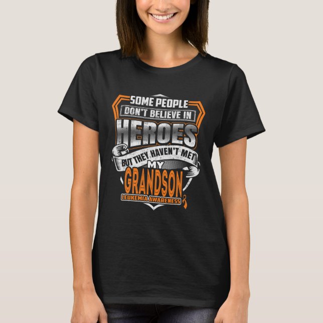 T-shirt Le combat de mon grand-fils est ma lutte contre la (Devant)