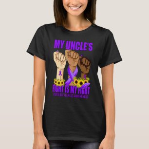 T-shirt Le combat de mon oncle est mon combat Maladie invi