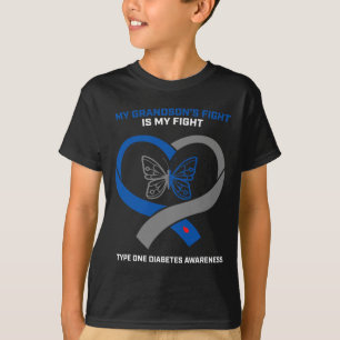 T-shirt Le combat de mon petit-fils est mon combat type 1