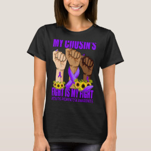 T-shirt Le combat de My Cousin est mon combat Rétinite Pig