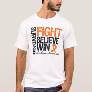 T-shirt Le combat de survivant de leucémie croient la