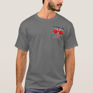 T-shirt Le combat est dessus contre des néoplasmes de