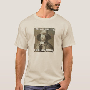 T-shirt Le Comité au sujet de la pièce en t de comités