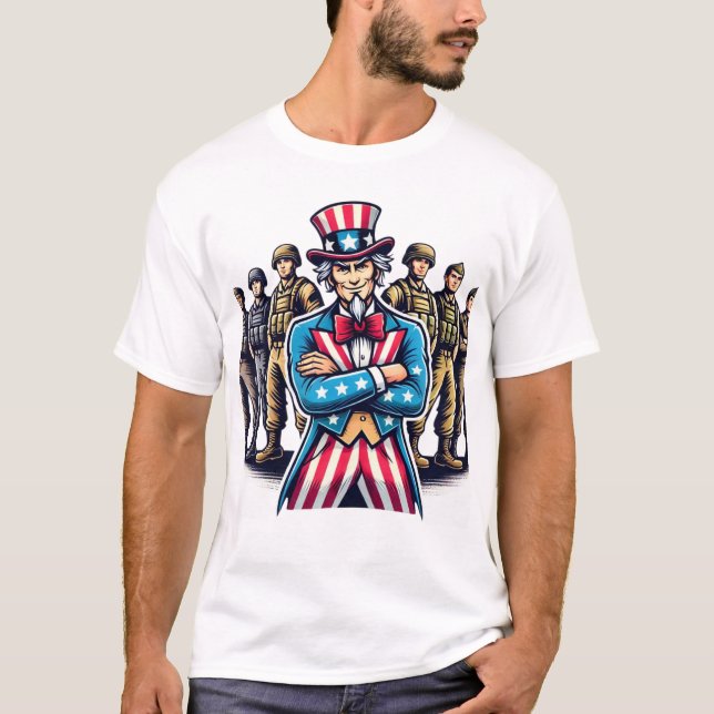 T-shirt "Le commandement militaire de l'oncle Sam" (Devant)
