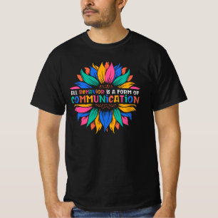 T-shirt Le Comportement Du Tournesol Est La Communication