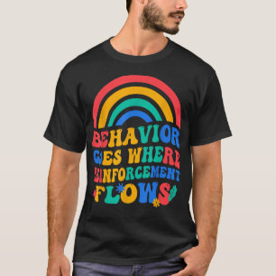 T-shirt Le Comportement Se Fait Là Où Le Renfort Foule