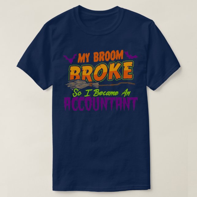 T-shirt Le comptable Haloween drôle (Design devant)