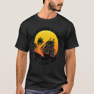 T-shirt Le compte à rebours est terminé C'est l'heure des