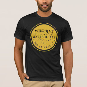 T-shirt Le Compteur D'Eau De La Nouvelle-Orléans Couvre Or