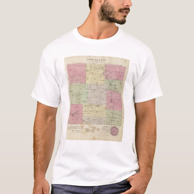 T-shirt Le comté de Linn, le Kansas (Devant)