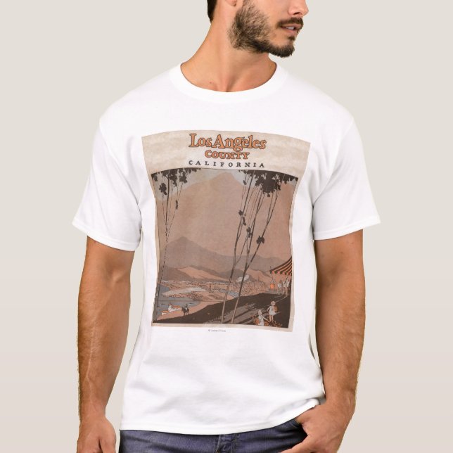 T-shirt Le comté de Los Angeles, la Californie (Devant)