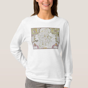 T-shirt Le comté de Stafford et ville, gravés par Jodocu