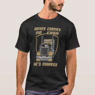 T-shirt Le Conducteur Marié Ne Porte Pas D'Argent Mari Sar